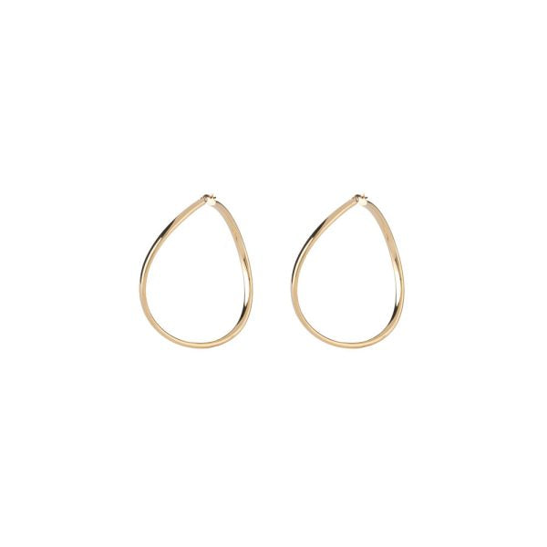 GUESS STEEL HOOPS I DID IT AGAIN JUBE04196JWYGT/U Χρυσά Σκουλαρίκια Κρίκοι