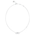 GUESS STEEL MODERN LOVE JUBN04010JWRHT/U Ασημένιο Κολιέ Με Άπειρο