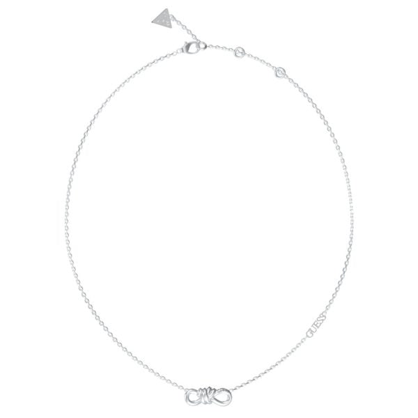 GUESS STEEL MODERN LOVE JUBN04010JWRHT/U Ασημένιο Κολιέ Με Άπειρο