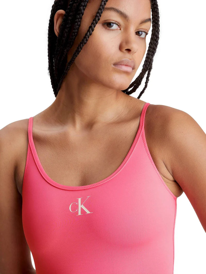 Calvin Klein Ολόσωμο Μαγιό Pink Flash