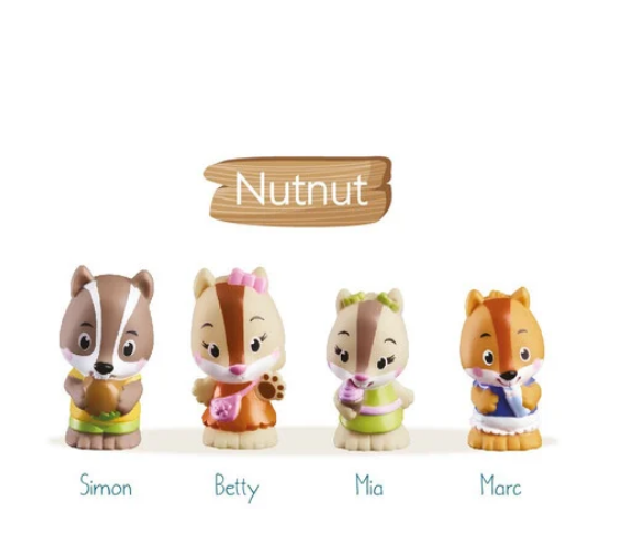 Klorofil Οικογένεια "Nutnut" 4τμχn 700301F