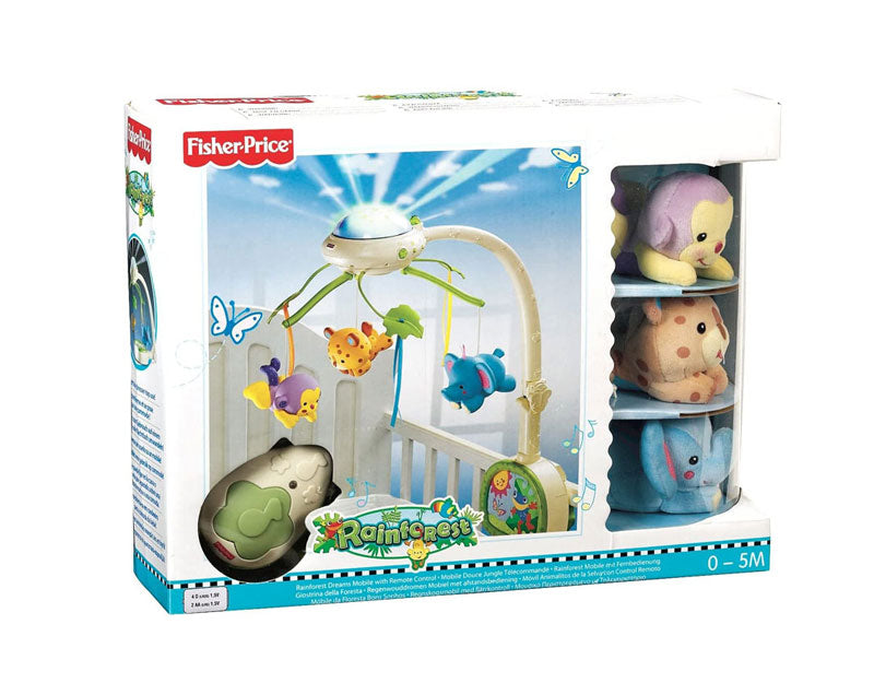 Fisher Price Μουσικό Περιστρεφόμενο Ζωάκια Rainforest L0527