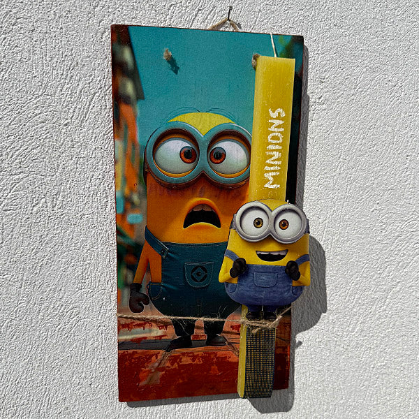 Λαμπάδα Πασχαλινή Χειροποίητη "Minions"