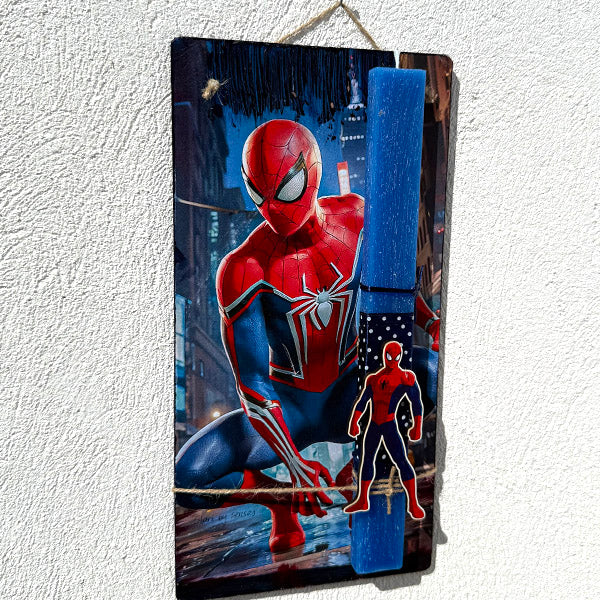 Λαμπάδα Πασχαλινή Χειροποίητη "Spiderman"