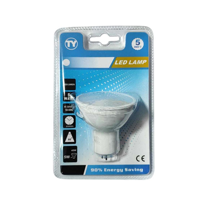LED ΛΑΜΠΑ 5W ΛΕΥΚΟ ΦΩΣ RH-GU5.3-5W-W