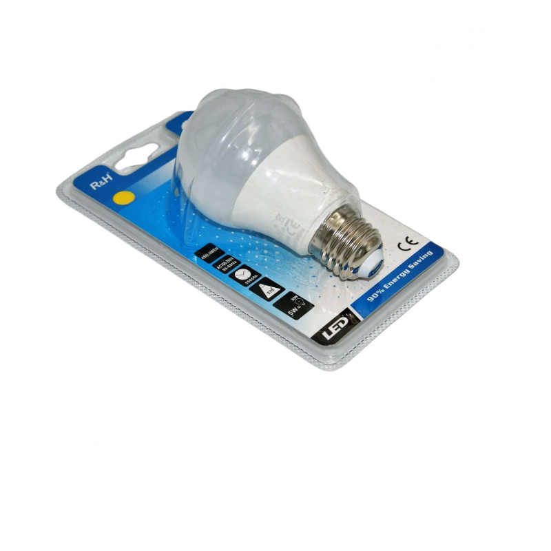 LED ΛΑΜΠΑ E27/5W/450Lm/3000K A60-5W-Y