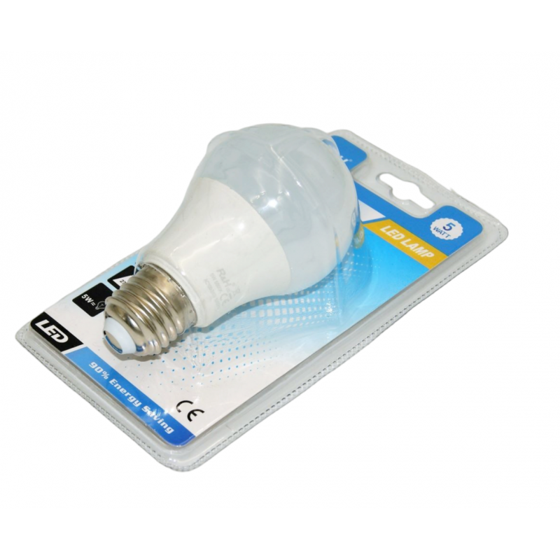 LED ΛΑΜΠΑ E27/5W/450Lm/6500K A60-5W-W