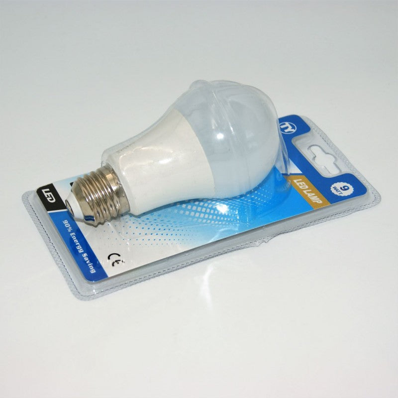 LED ΛΑΜΠΑ E27/9W/800Lm/6500K A60-9W-W