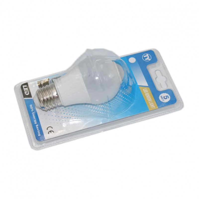 LED ΛΑΜΠΑ ΜΕ ΑΙΣΘΗΤΗΡΑ ΚΙΝΗΣΗΣ E27/5W/6000K 5254