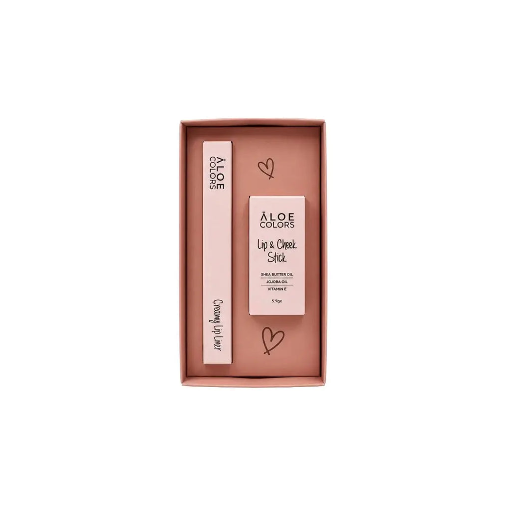 Latte Me - Lip Cheek Combo Gift Box | Aloe+ Colors
