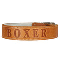 Περιλαίμιο Σκύλου Δερμάτινο Καφέ "Boxer" 48-58cm