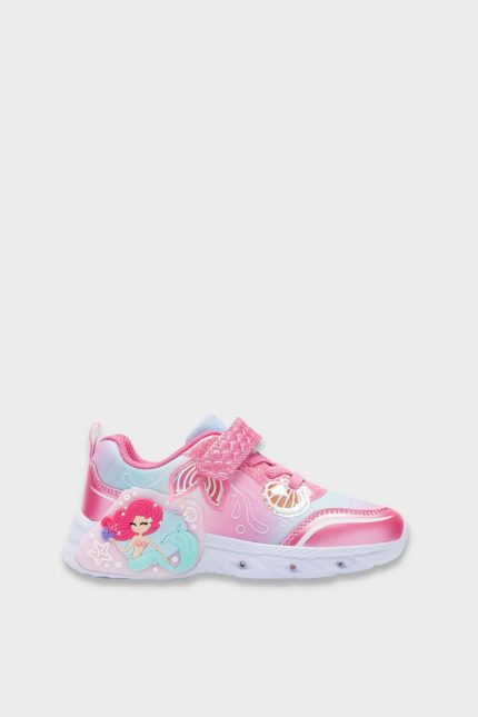 Lelli Kelly Vivienne Sneakers με Γοργόνα & Φωτάκια Ροζ