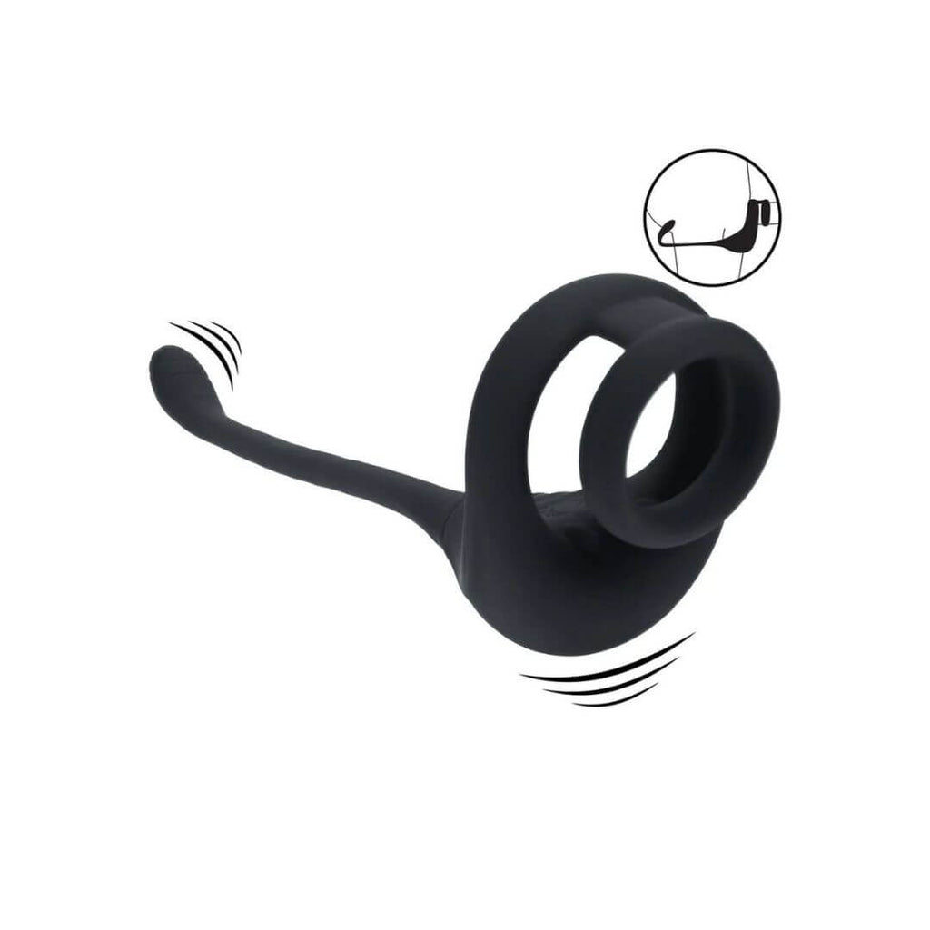 Levelz - Dual Motor Silicone Cockring With Prostate Stimulator | Shots