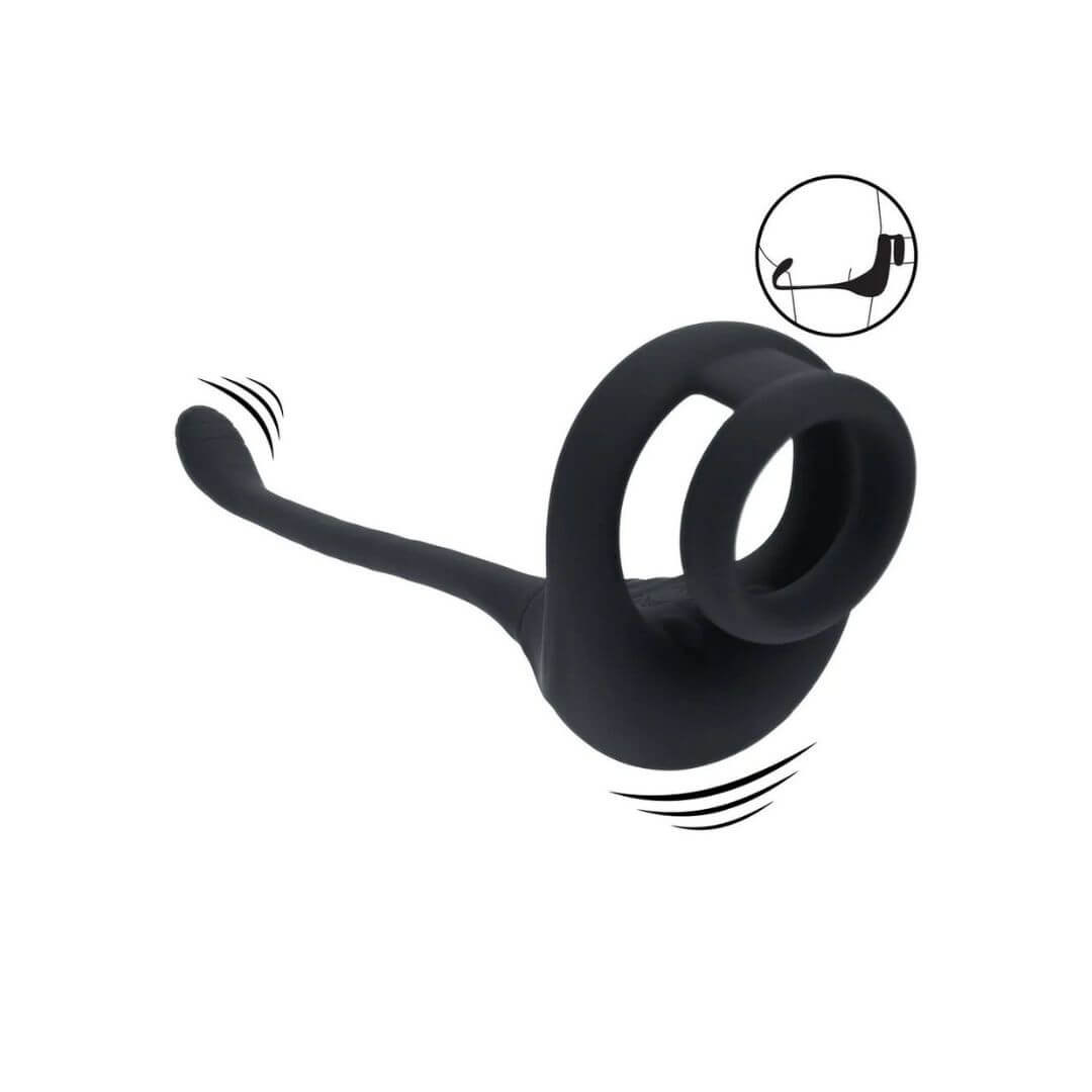 Levelz - Dual Motor Silicone Cockring With Prostate Stimulator | Shots
