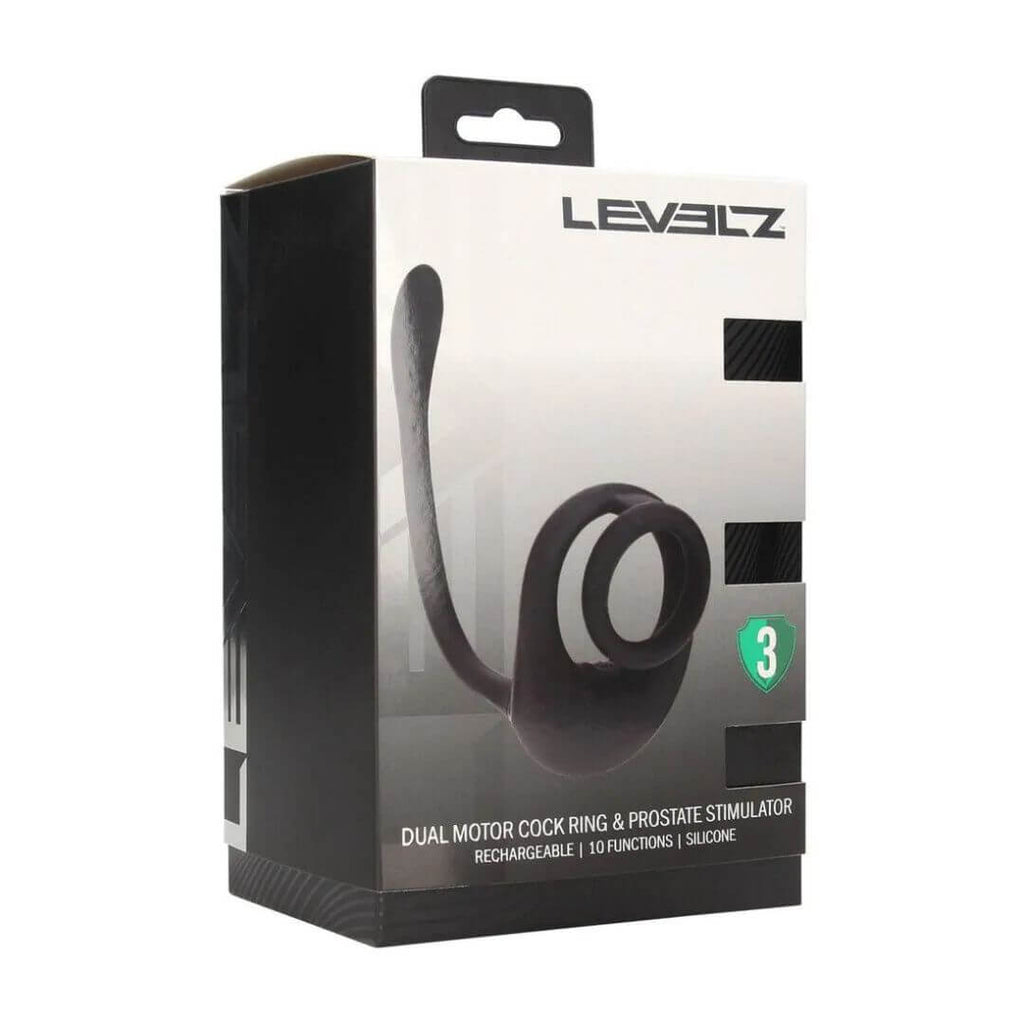 Levelz - Dual Motor Silicone Cockring With Prostate Stimulator | Shots