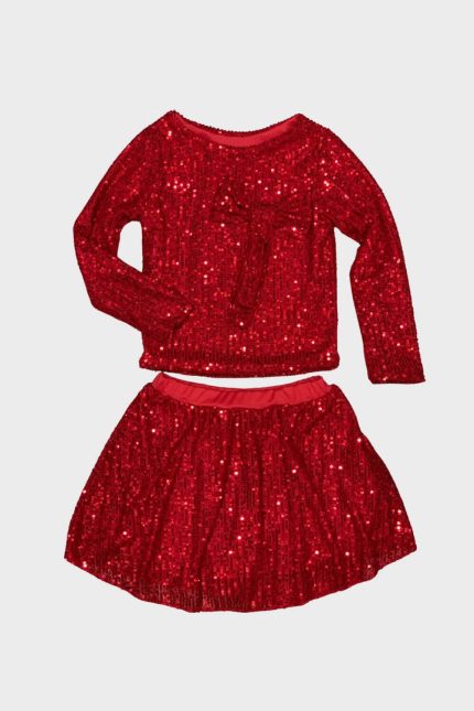 Liza σετ παγιέτες κόκκινο