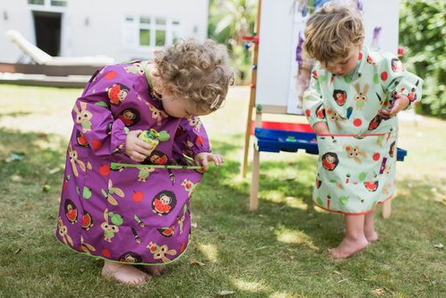 Tidy Tot Μακρυά Σαλιάρα Με Μανίκια Coverall Plum Purple 6m-3ετών LLBPP