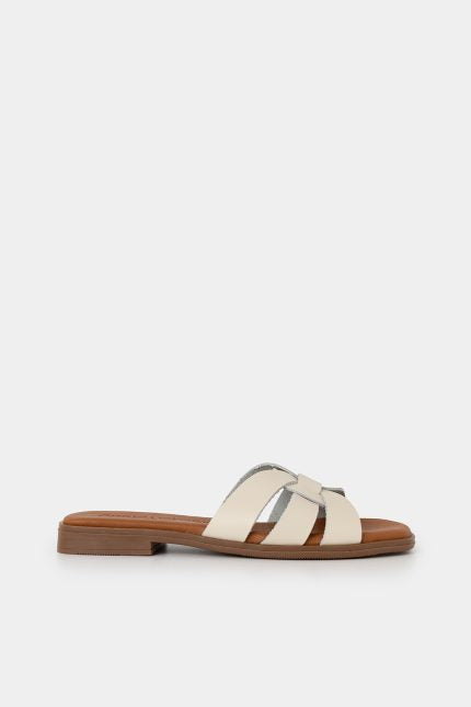 Παντόφλα Noma Πλεκτή Off White