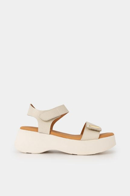 Πέδιλο Elara Flatform Off White