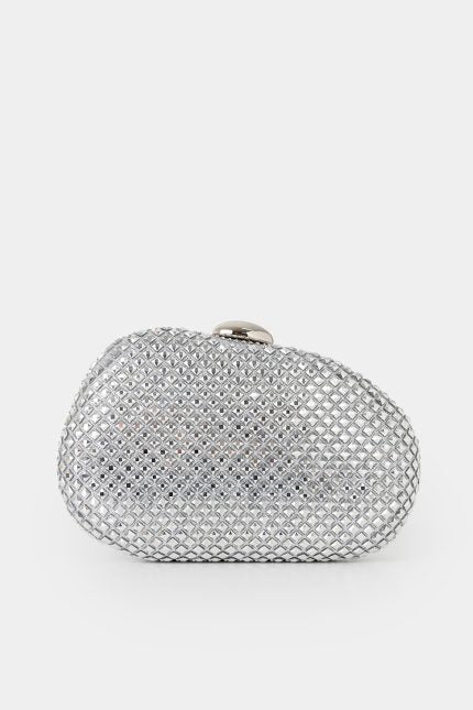 Τσάντα Delya Strass Ασημί