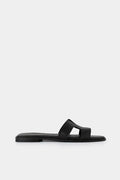 Παντόφλα Elise H-Cut Flat Μαύρο