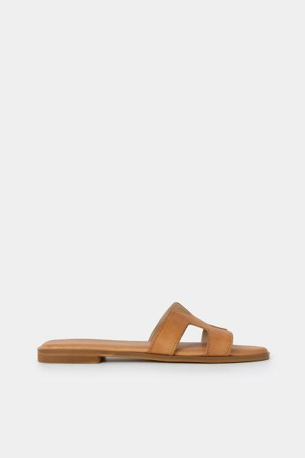 Παντόφλα Elise H-Cut Flat Ταμπά