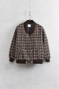 Lumina Bomber Jacket Tweed με Κουμπιά