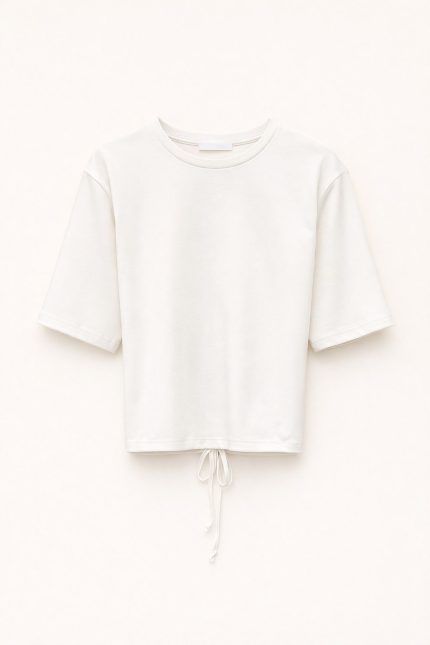 Lumina T-Shirt Lace-up Λευκό
