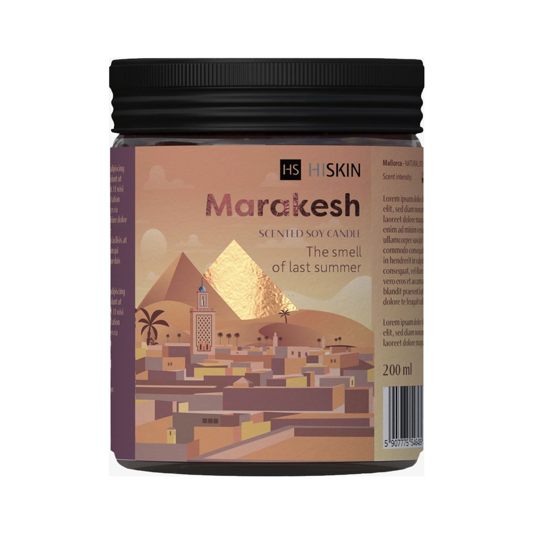 HiSkin | Bon Voyage MARAKESH Scented Soy Candle 200g | HSBVMARC