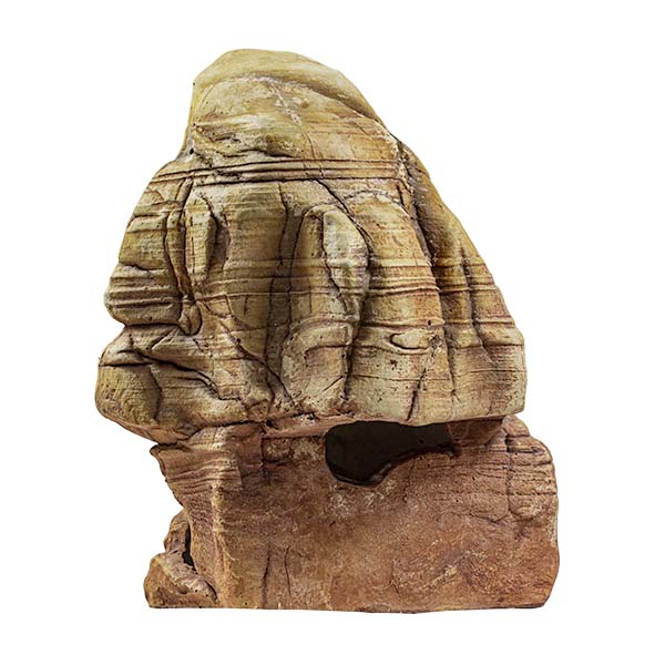 Petgreece Aquarium Decor - Διακοσμητικό Ενυδρείου Βράχος Καφέ 19x14x23cm