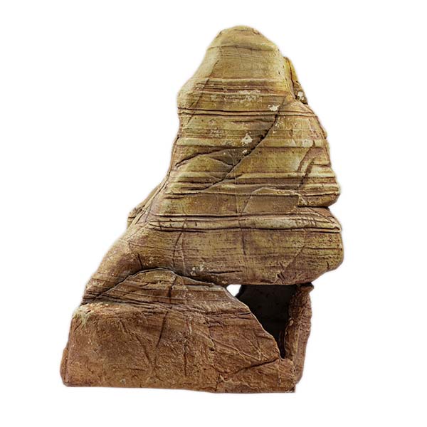 Petgreece Aquarium Decor - Διακοσμητικό Ενυδρείου Βράχος Καφέ 19x14x23cm