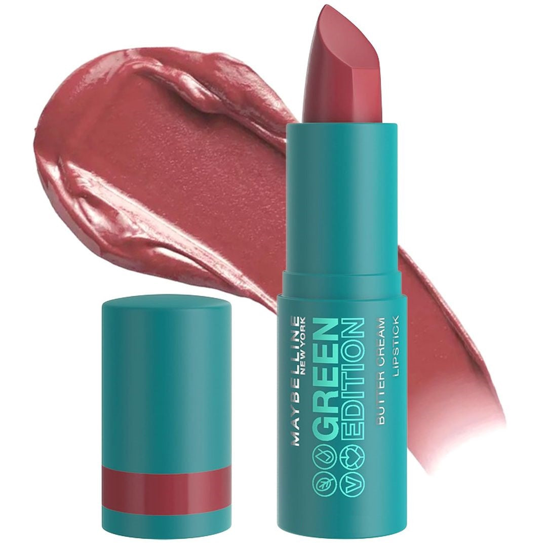 Maybelline | Green Edition Butter Cream Lipstick No 011 Glacier (10g) | MAGEBCL011