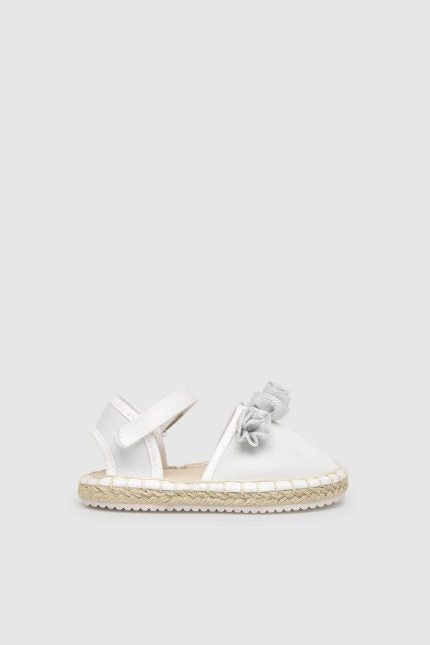 Mayoral εσπαντρίγιες baby λουλούδια λευκό