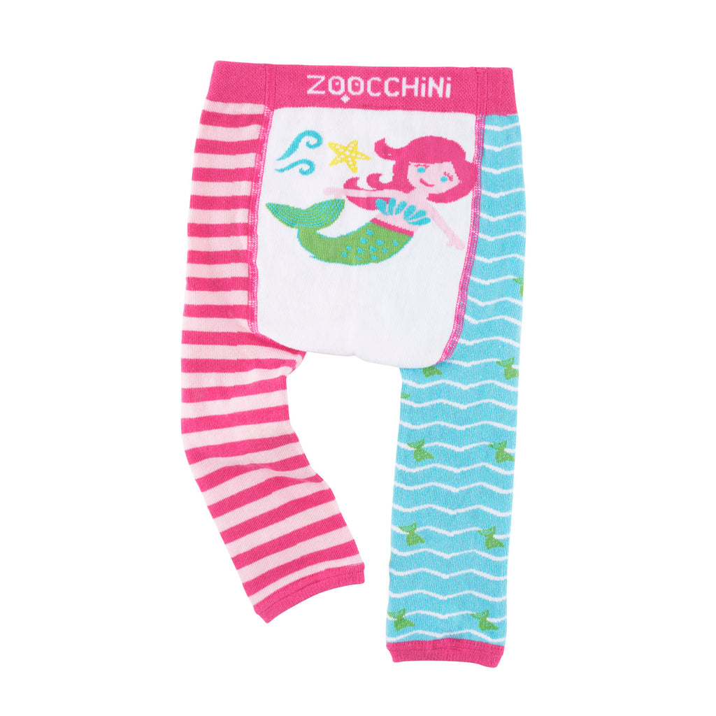 Zoocchini  Σετ Ρούχων για Μπουσούλισμα Grip+Easy Crawler Pants &amp; Socks Set "Γοργόνα"   ZOO12505