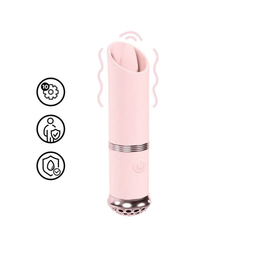 Loveline - 10 Function Luxe Mini Pink Lipstick Vibe | Shots