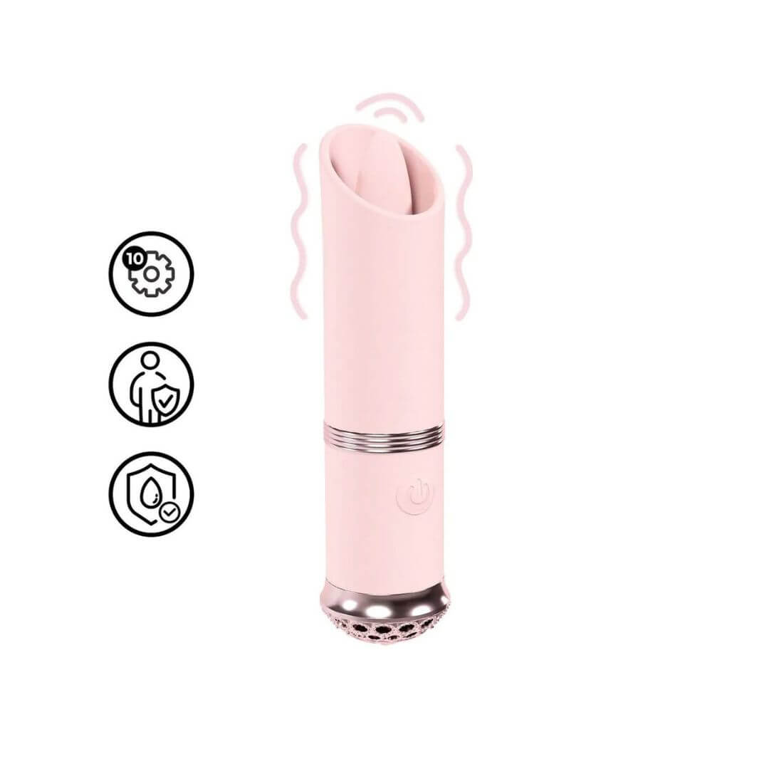Loveline - 10 Function Luxe Mini Pink Lipstick Vibe | Shots
