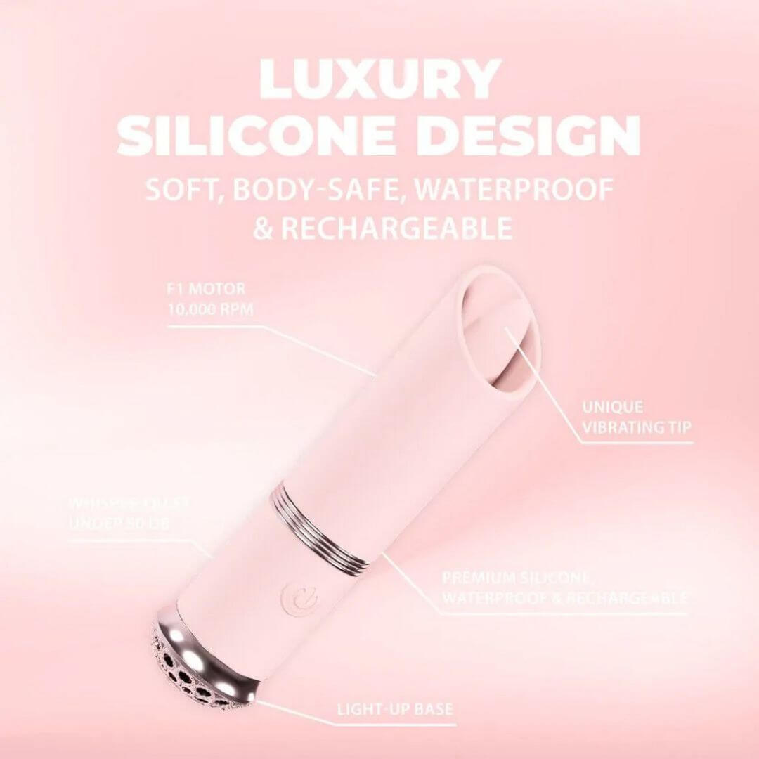 Loveline - 10 Function Luxe Mini Pink Lipstick Vibe | Shots