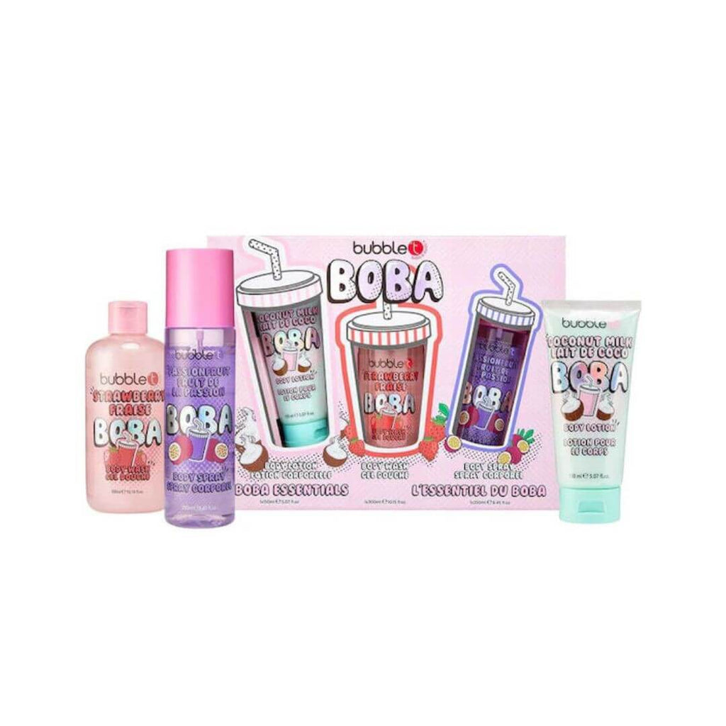 Boba Essentials Mixed Gift Set - Body Wash & Body Lotion & Body Spray | BUBBLE T