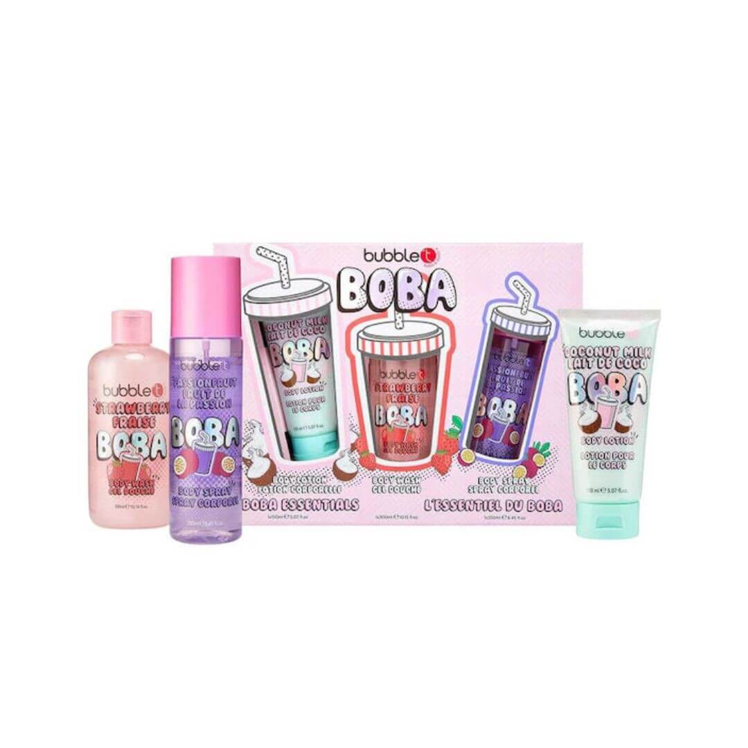 Boba Essentials Mixed Gift Set - Body Wash & Body Lotion & Body Spray | BUBBLE T