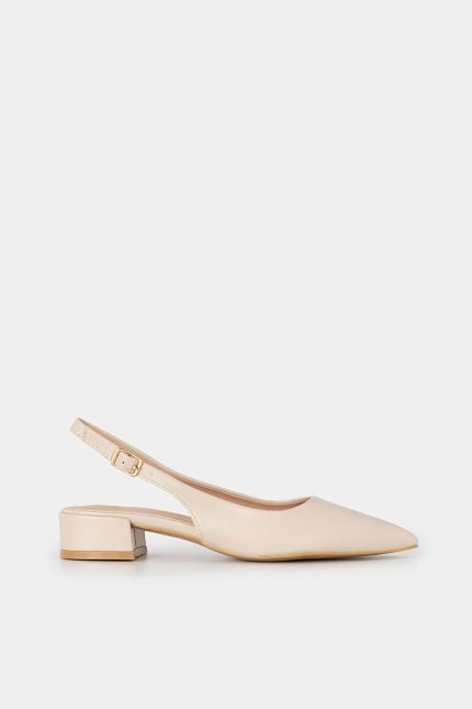 Μπαλαρίνα Filiana slingback Μυτερή Μπεζ