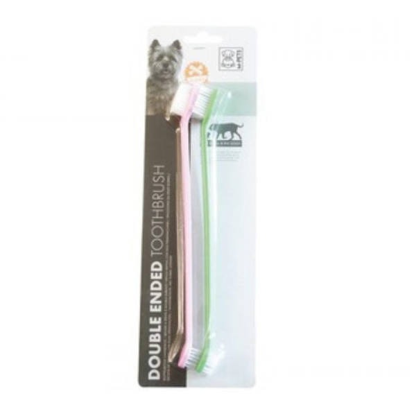 MPets Double Ended Toothbrush - Σετ Οδοντόβουρτσας Διπλής Όψης 23cm