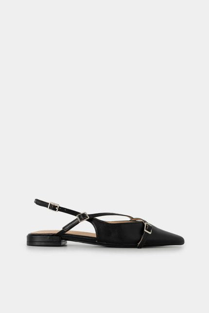 Mules Celeste Τόκες Μαύρο Slingback