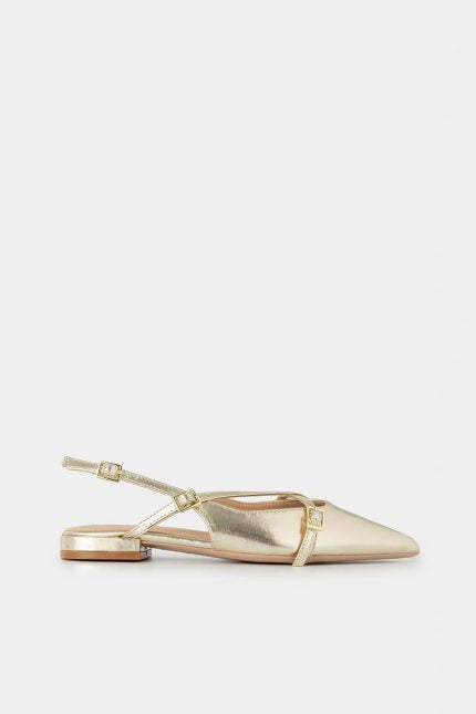 Mules Celeste Τόκες Χρυσό Slingback