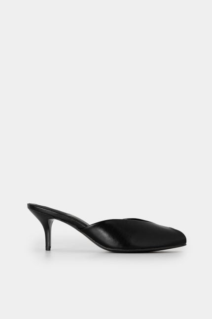 Muse Mules Peep-Toe Μαύρο