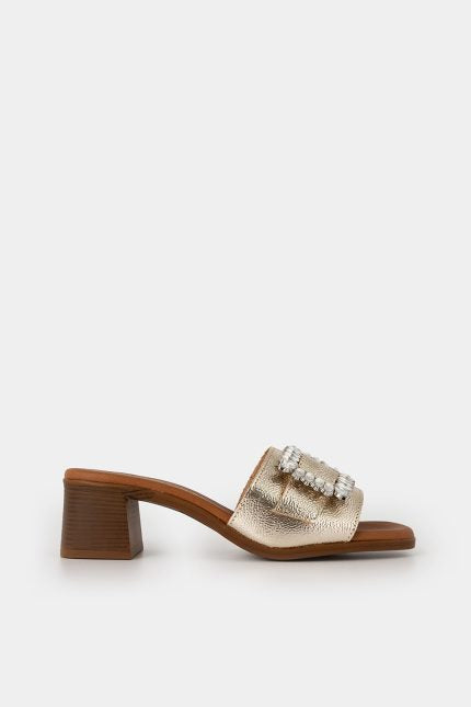 Mules Zonar strass χρυσό