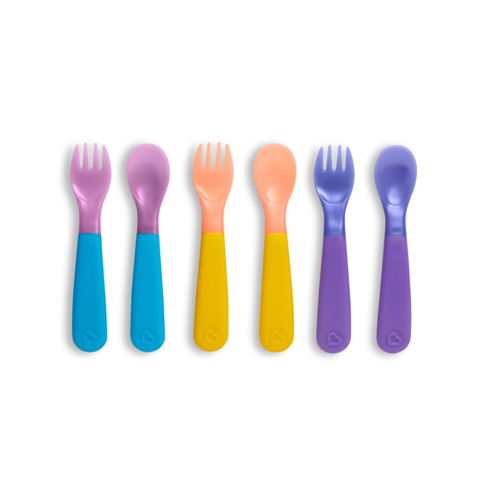 Munchkin Σετ Πολύχρωμα Πιρούνια &amp; Κουτάλια Colour Change Forks &amp; Spoons (6τμχ) 12536