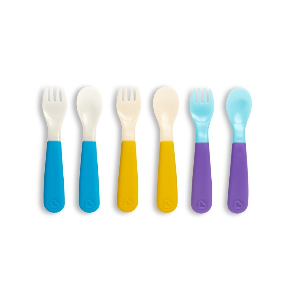 Munchkin Σετ Πολύχρωμα Πιρούνια &amp; Κουτάλια Colour Change Forks &amp; Spoons (6τμχ) 12536