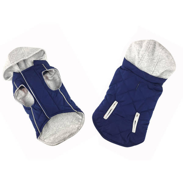 Sportive Jacket With Hood - Μπουφάν Σκύλου Large 37cm Μπλε