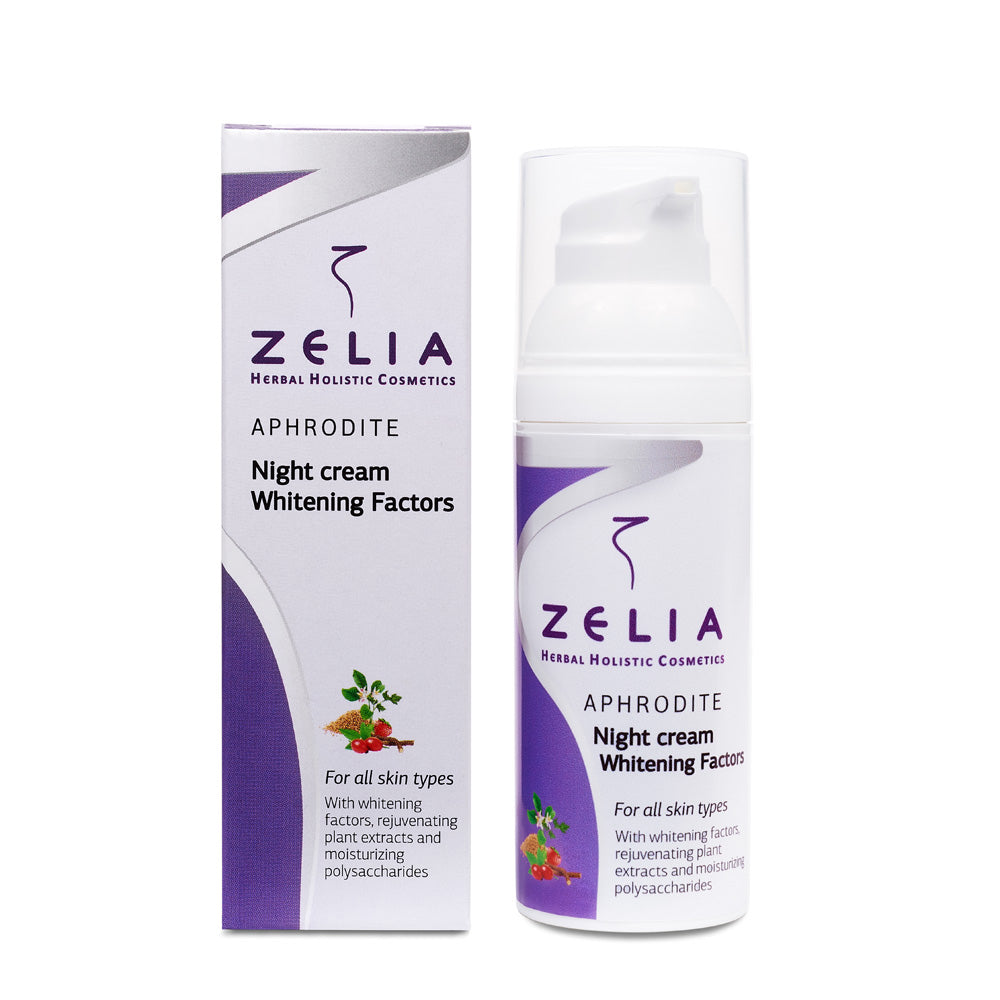 ZЄLIA | Λευκαντική-Θρεπτική Κρέμα Νυκτός 'APHRODITE' - 50 ml