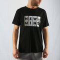 Ανδρικό T-shirt με στάμπα – Μαύρο & Άσπρο, 100% Βαμβάκι